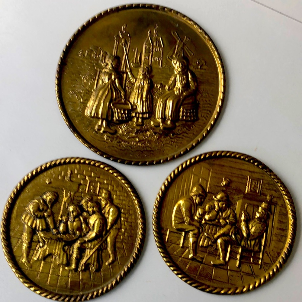 Vintage Peerage brass wall plates